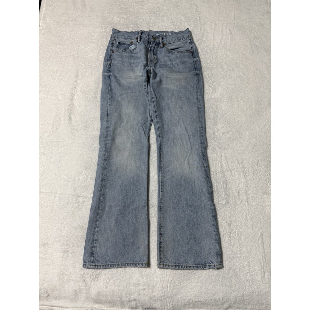 Gap 1969 Boot Jeans Mens 27x29 Bootcut Rodeo Western Cowboy Light Wash‎